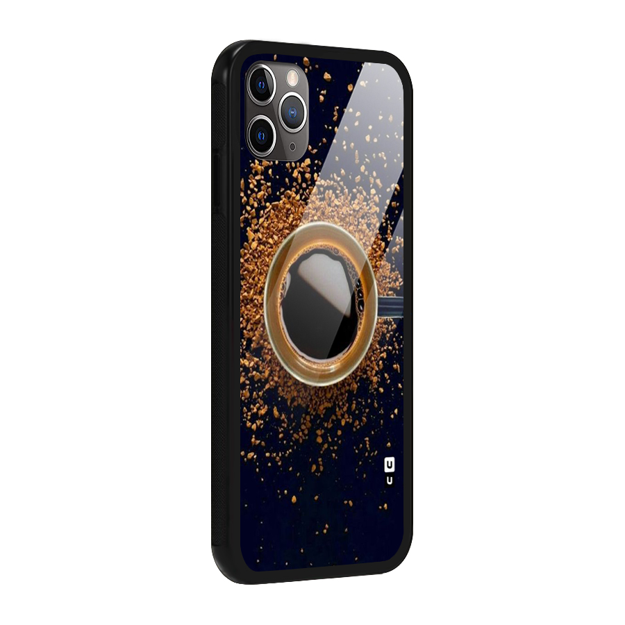 Black Coffee Glass Back Case for iPhone 11 Pro Max