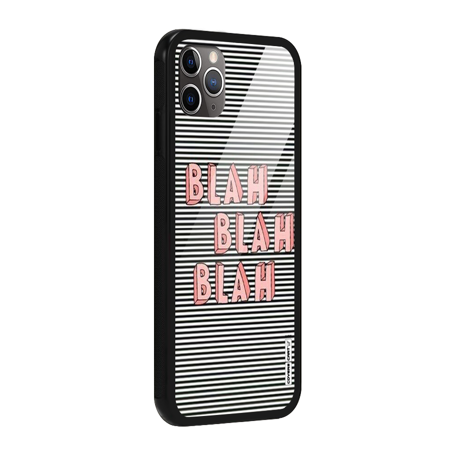Blah Stripes Glass Back Case for iPhone 11 Pro Max