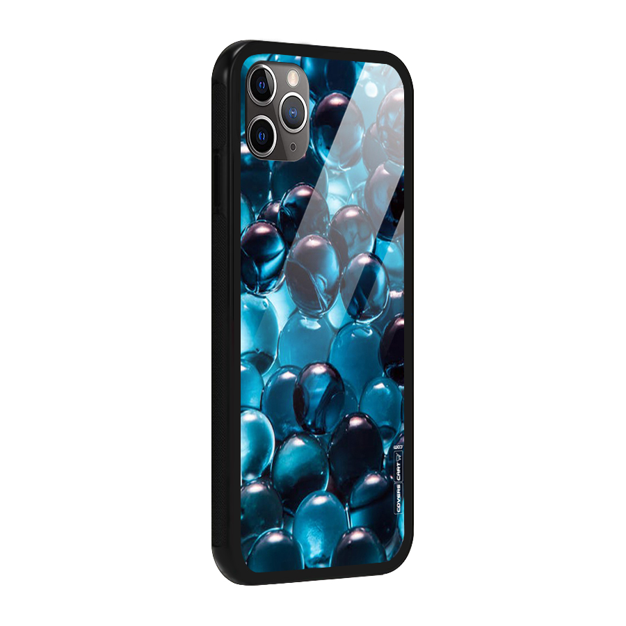 Blue Abstract Balls Glass Back Case for iPhone 11 Pro Max