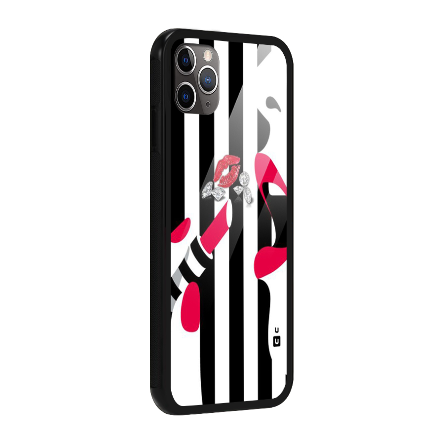 Bold Woman Glass Back Case for iPhone 11 Pro Max