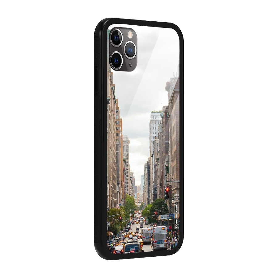 City Street View Glass Back Case for iPhone 11 Pro Max