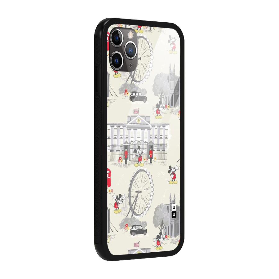 City Tour Pattern Glass Back Case for iPhone 11 Pro Max