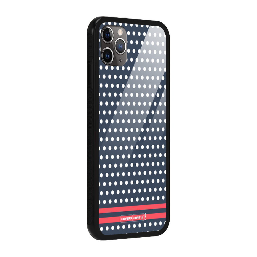 Classic Polka Dots Glass Back Case for iPhone 11 Pro Max