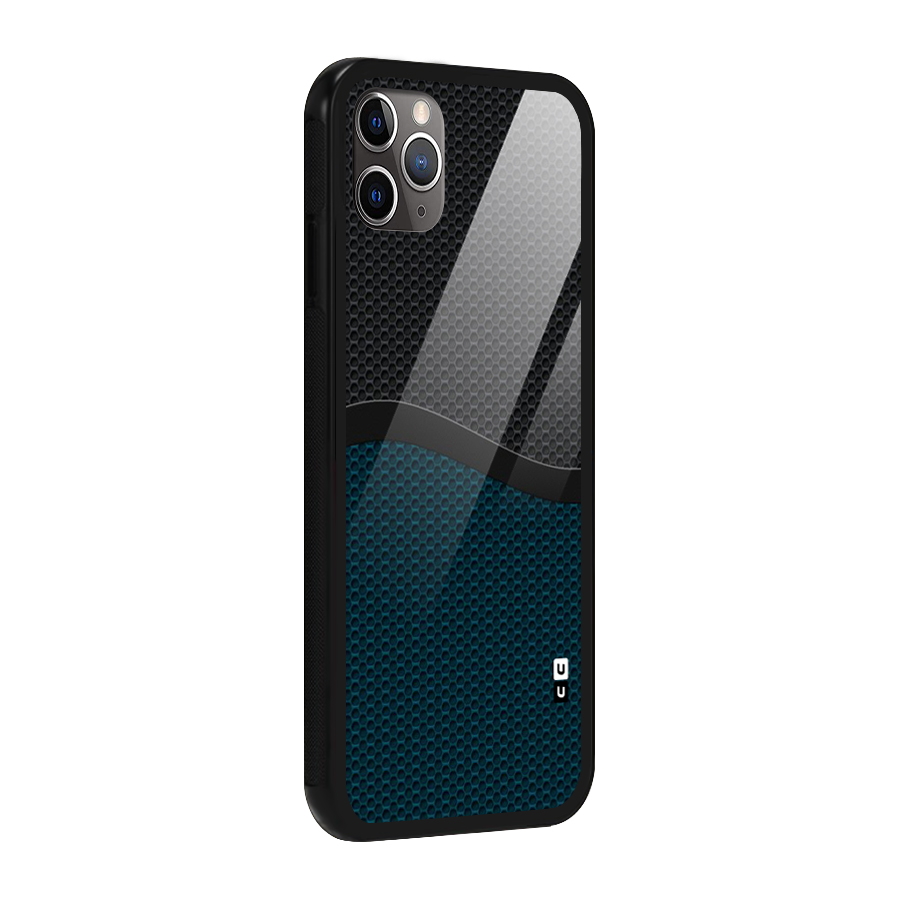 Classy Rugged Bicolor Glass Back Case for iPhone 11 Pro Max