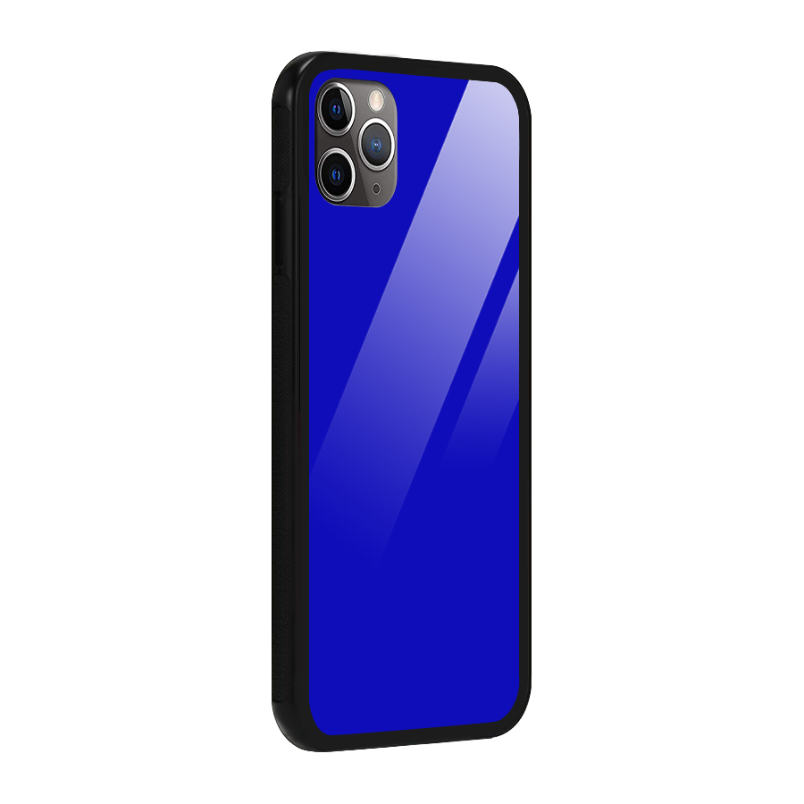 Cobalt Blue Glass Back Case for iPhone 11 Pro Max