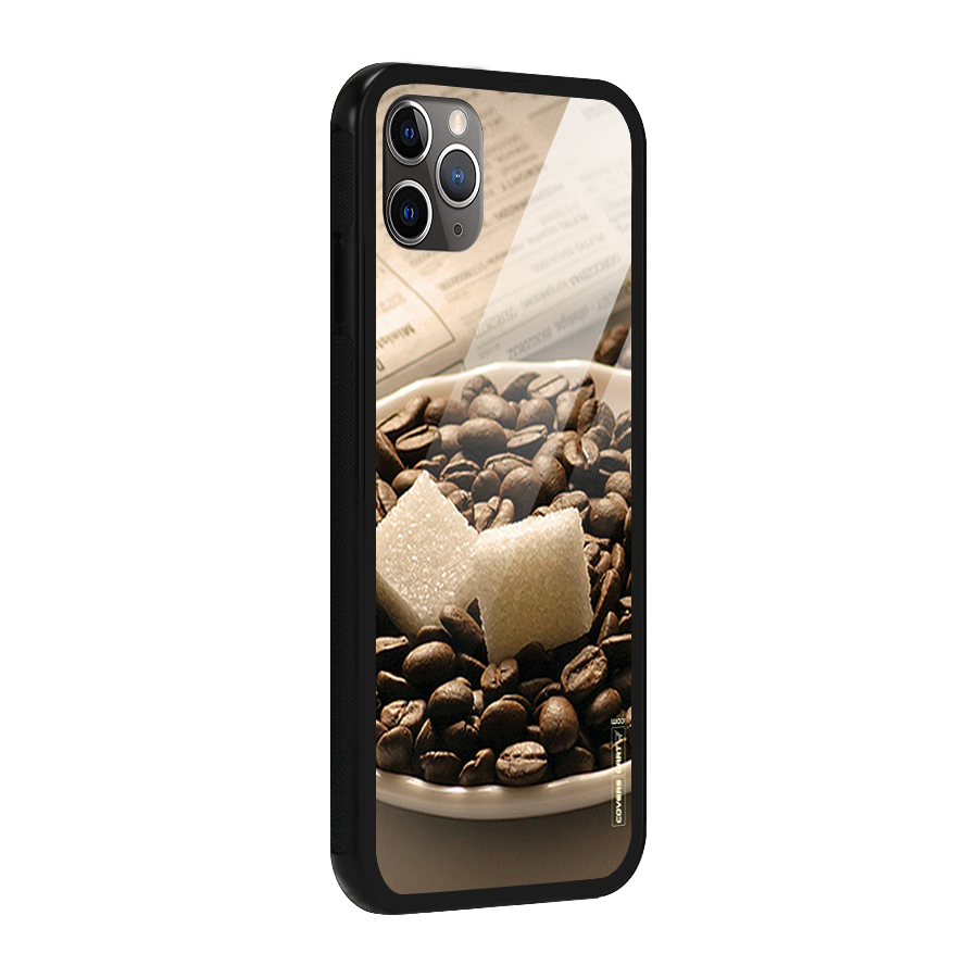 Coffee And Sugar Cubes Glass Back Case for iPhone 11 Pro Max