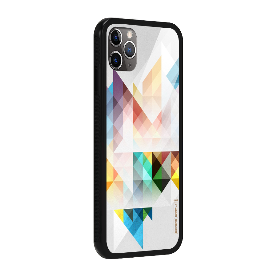 Colorful Geometric Art Glass Back Case for iPhone 11 Pro Max