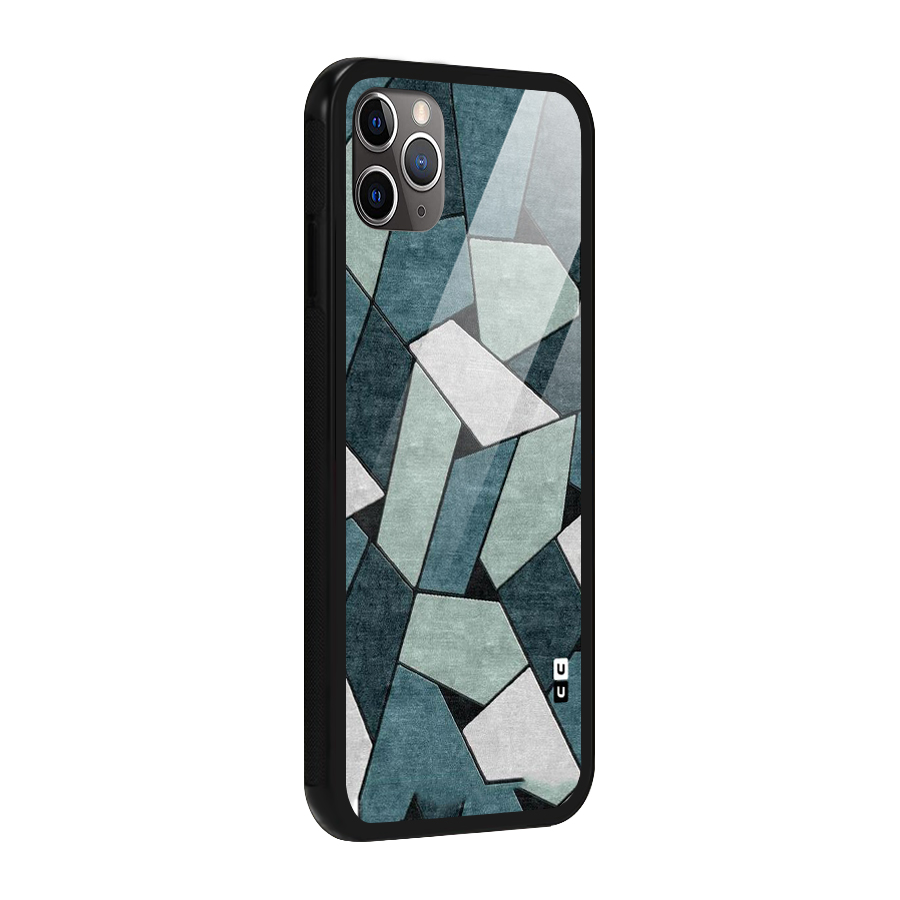 Concrete Green Abstract Glass Back Case for iPhone 11 Pro Max