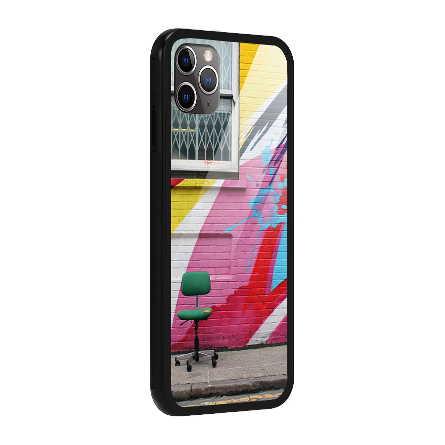 Creative Wall Art Glass Back Case for iPhone 11 Pro Max