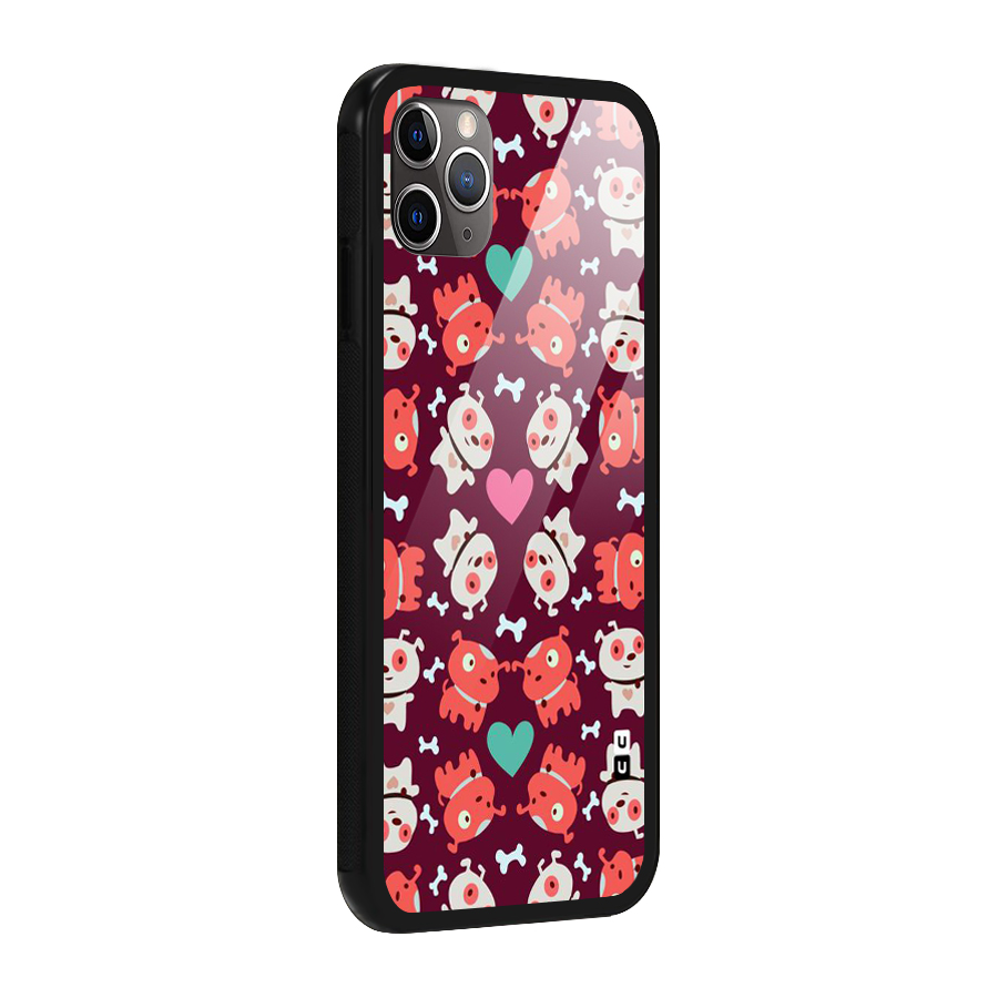 Cut Dog Design Glass Back Case for iPhone 11 Pro Max