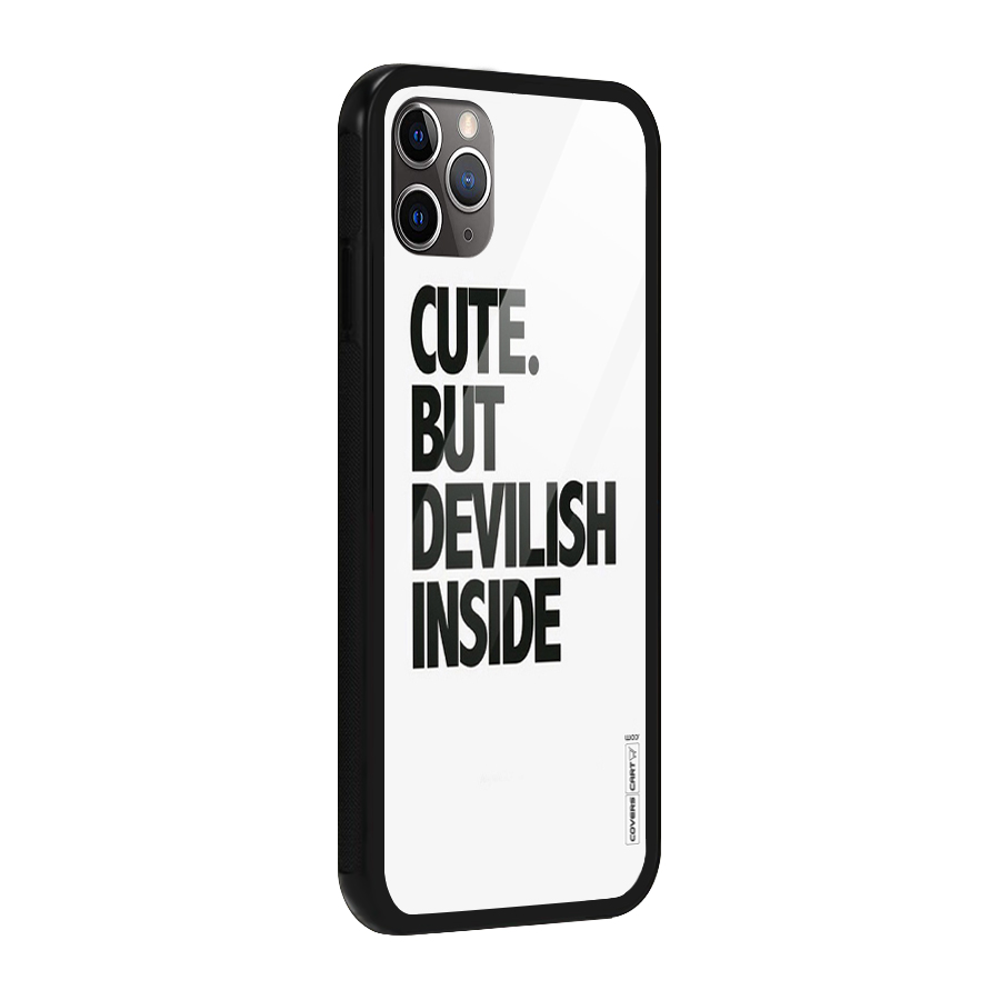 Cute But Devil Glass Back Case for iPhone 11 Pro Max