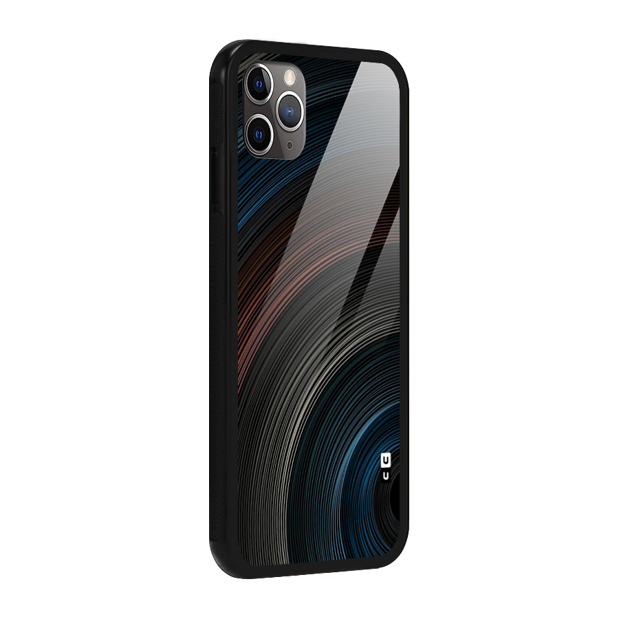 Dark Shade Swirls Glass Back Case for iPhone 11 Pro Max