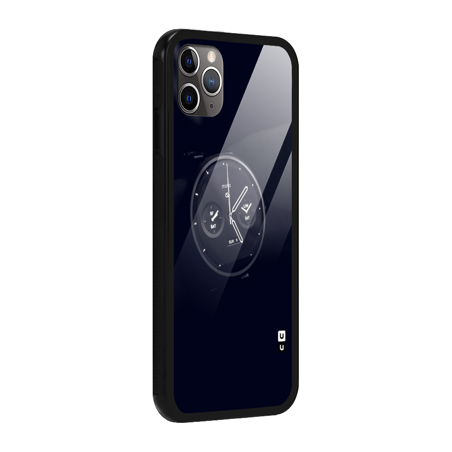 Dark Watch Glass Back Case for iPhone 11 Pro Max
