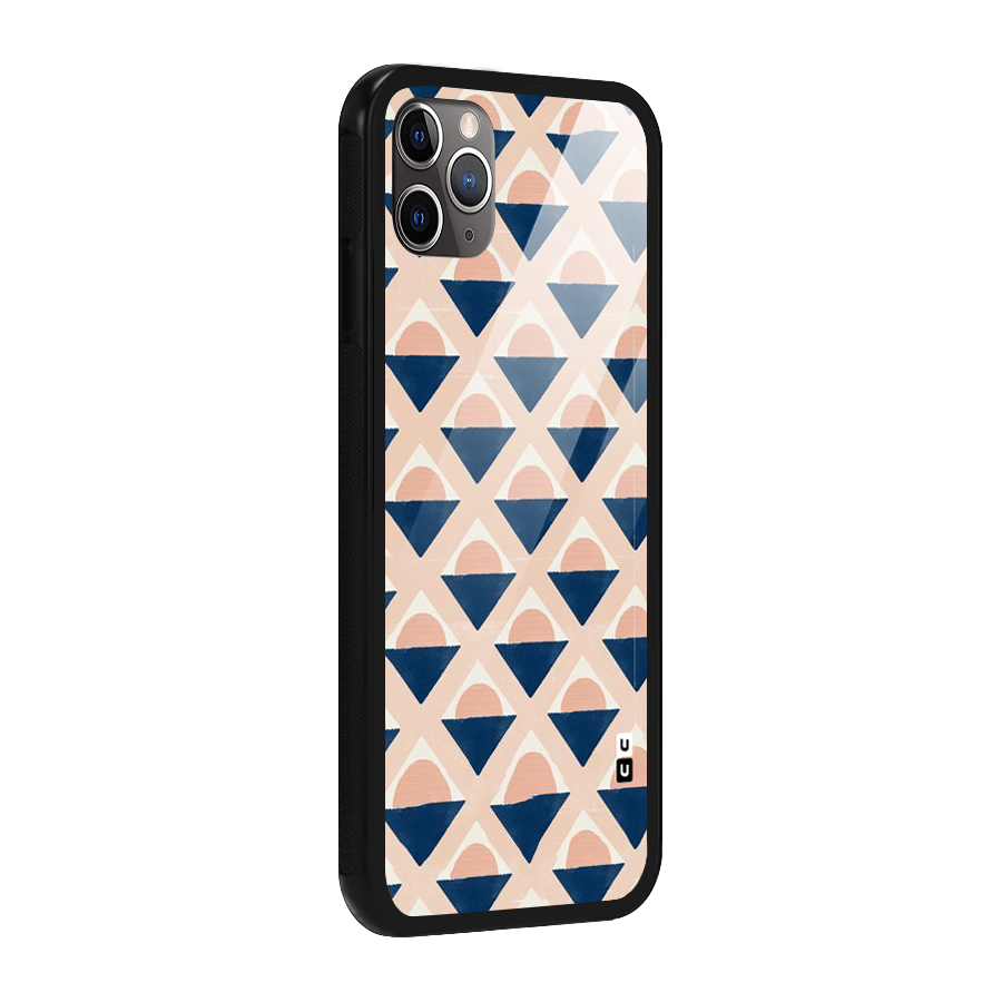 Diamond Circle Pattern Glass Back Case for iPhone 11 Pro Max