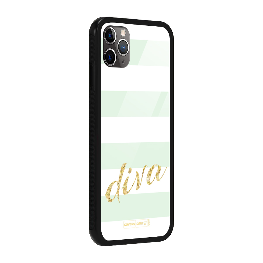 Diva Glass Back Case for iPhone 11 Pro Max