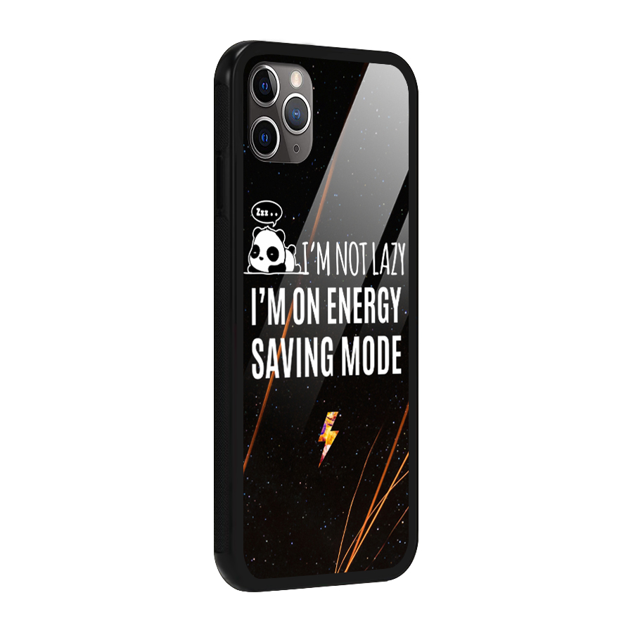 Energy Saving Mode Glass Back Case for iPhone 11 Pro Max