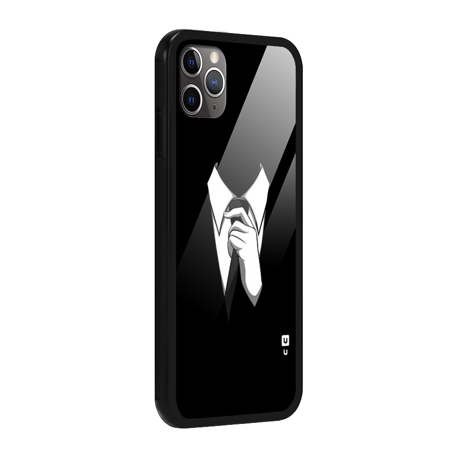 Faceless Gentleman Glass Back Case for iPhone 11 Pro Max