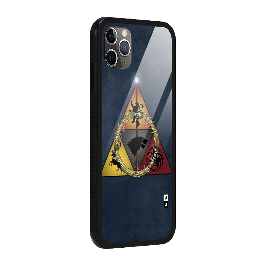 Fight For Crown Glass Back Case for iPhone 11 Pro Max