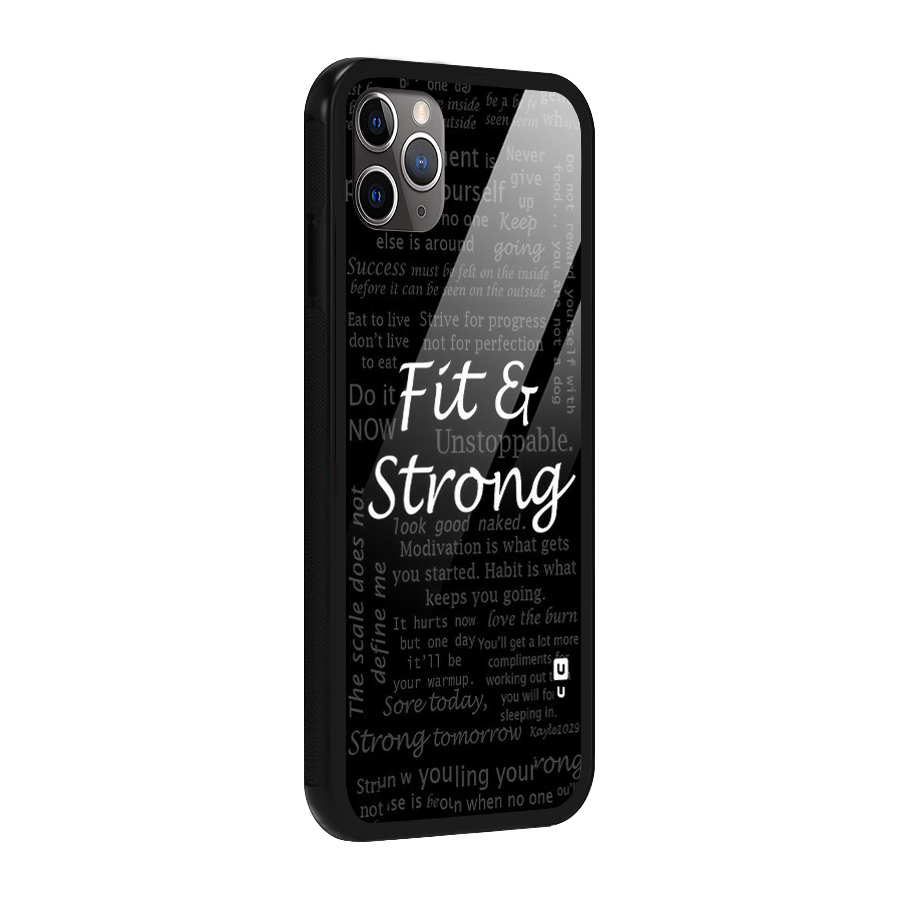 Fit And Strong Glass Back Case for iPhone 11 Pro Max