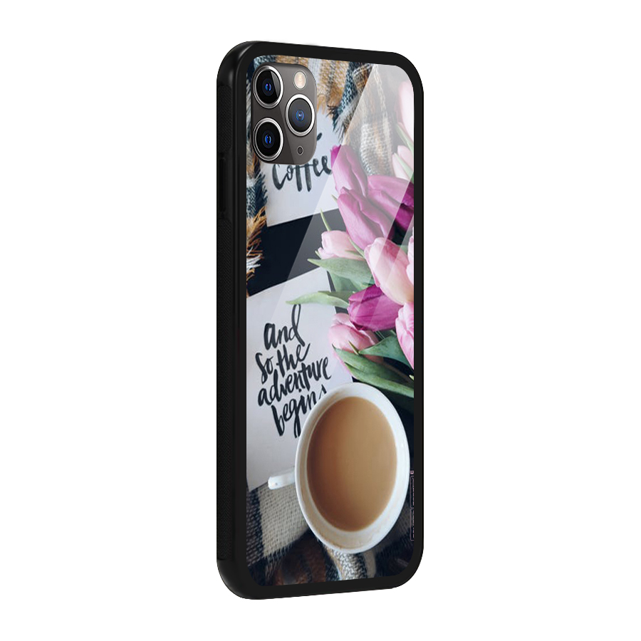Floral Adventure Glass Back Case for iPhone 11 Pro Max
