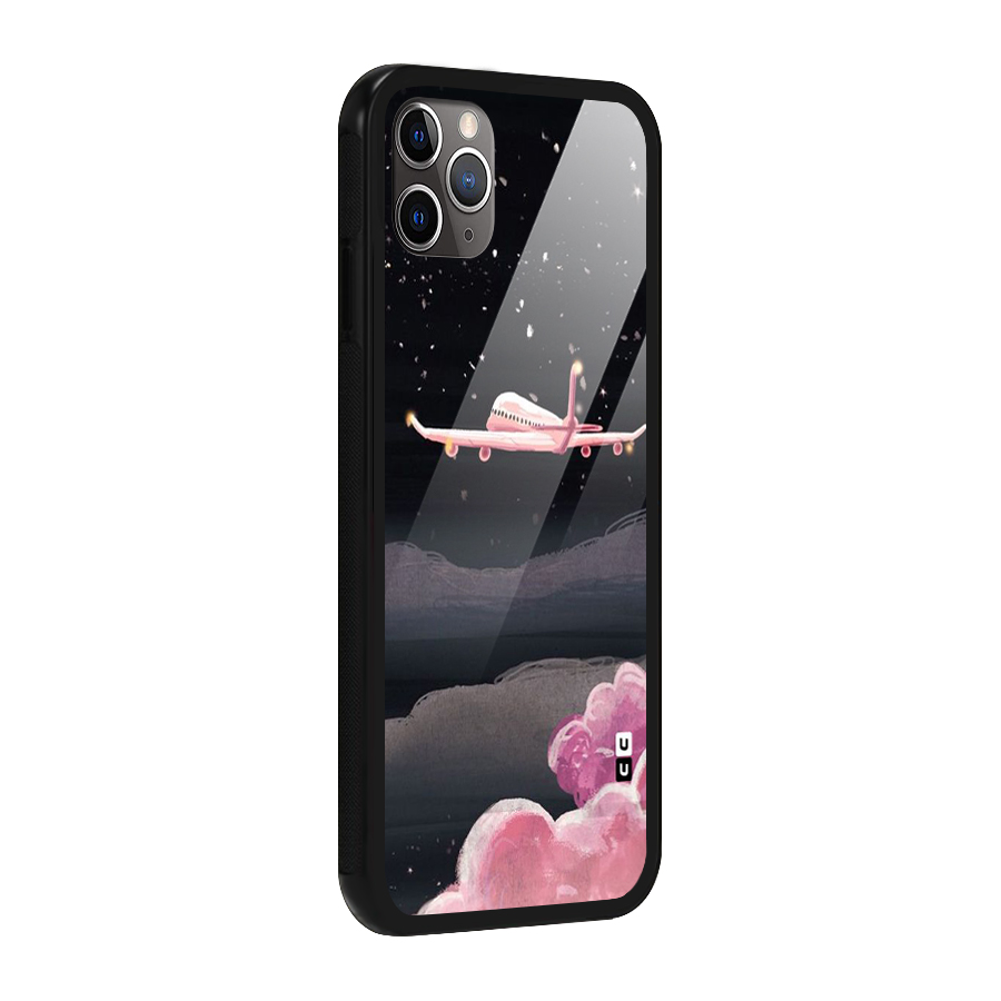Fly Pink Glass Back Case for iPhone 11 Pro Max