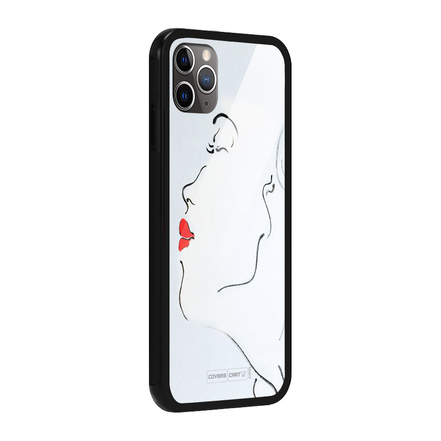 Girl in Red Lipstick Glass Back Case for iPhone 11 Pro Max