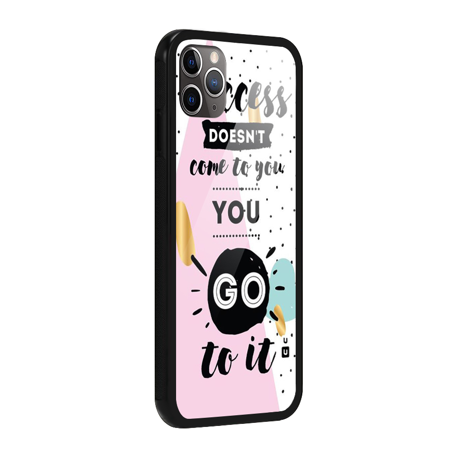 Go To Success Glass Back Case for iPhone 11 Pro Max