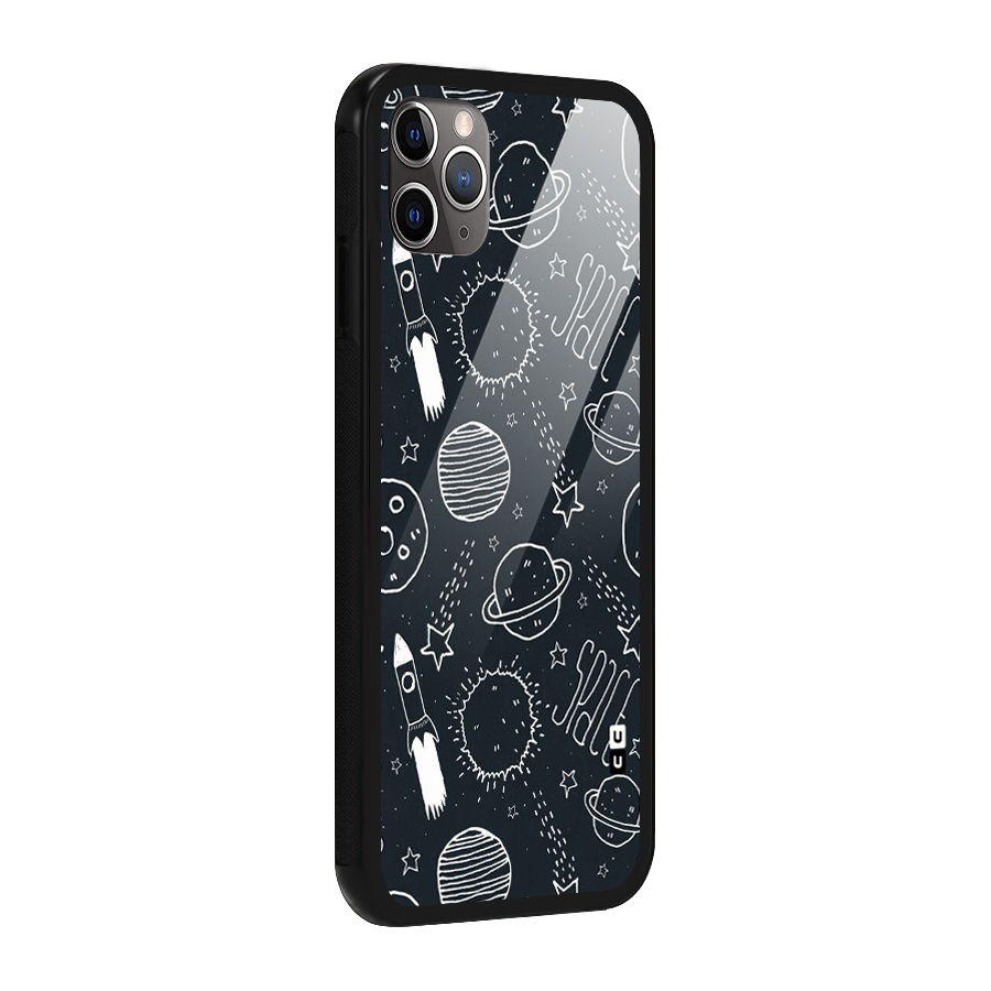 Just Space Things Glass Back Case for iPhone 11 Pro Max