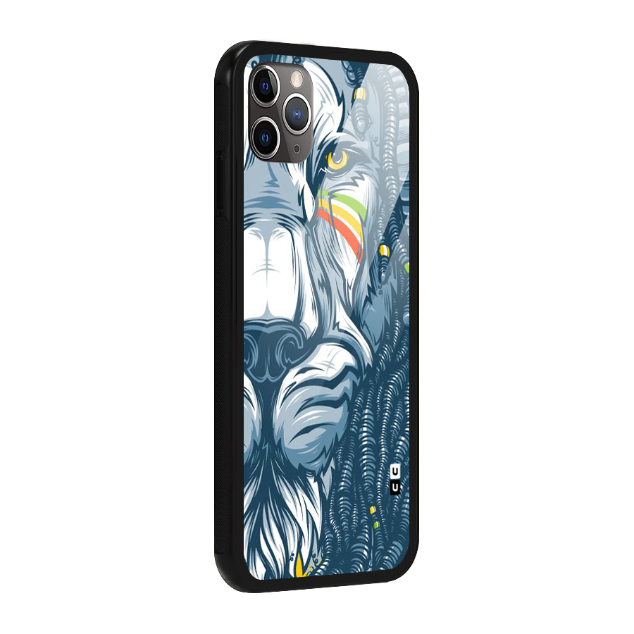 Lionic Face Glass Back Case for iPhone 11 Pro Max