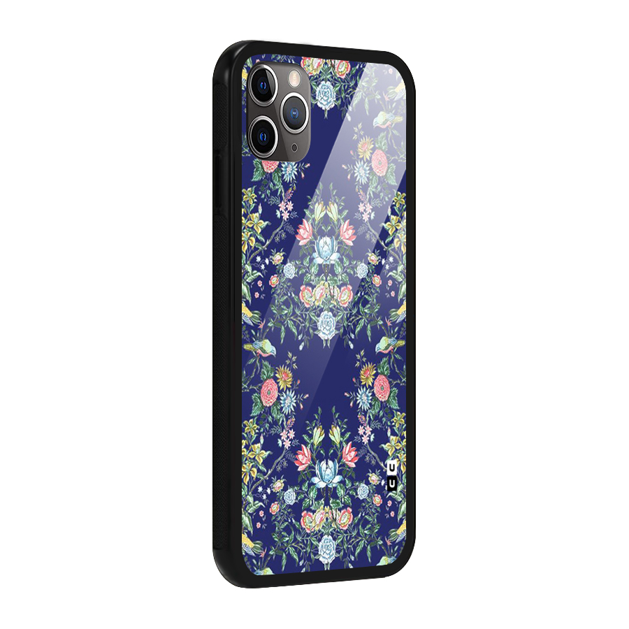 Little Flowers Pattern Glass Back Case for iPhone 11 Pro Max
