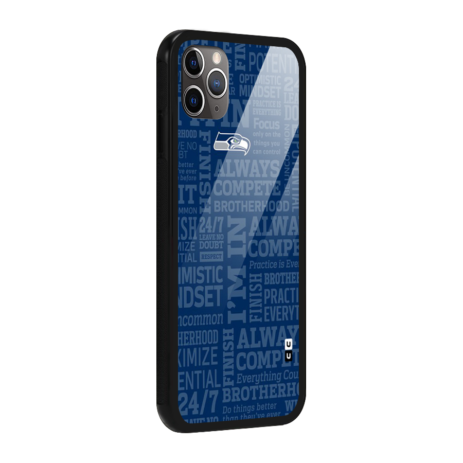 Optimistic Blue Glass Back Case for iPhone 11 Pro Max