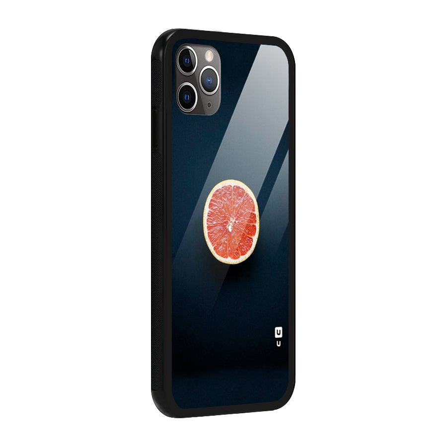 Orange Design Glass Back Case for iPhone 11 Pro Max