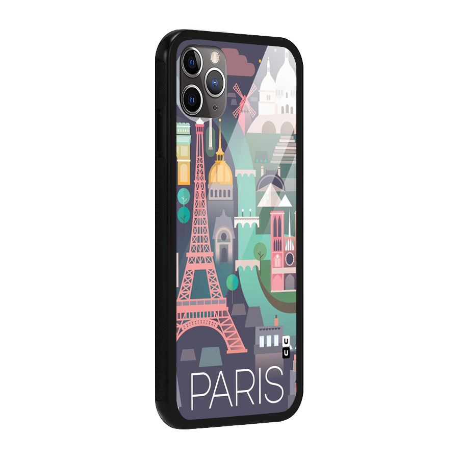 Pink Cute Tower Glass Back Case for iPhone 11 Pro Max