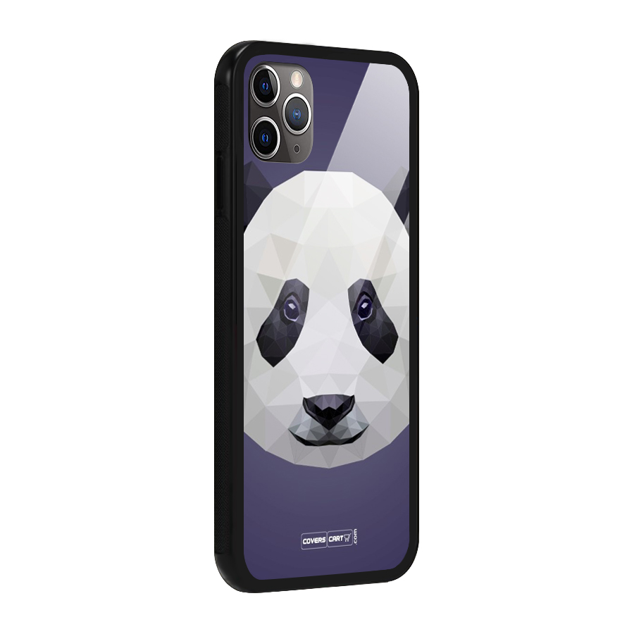 Polygon Panda Glass Back Case for iPhone 11 Pro Max