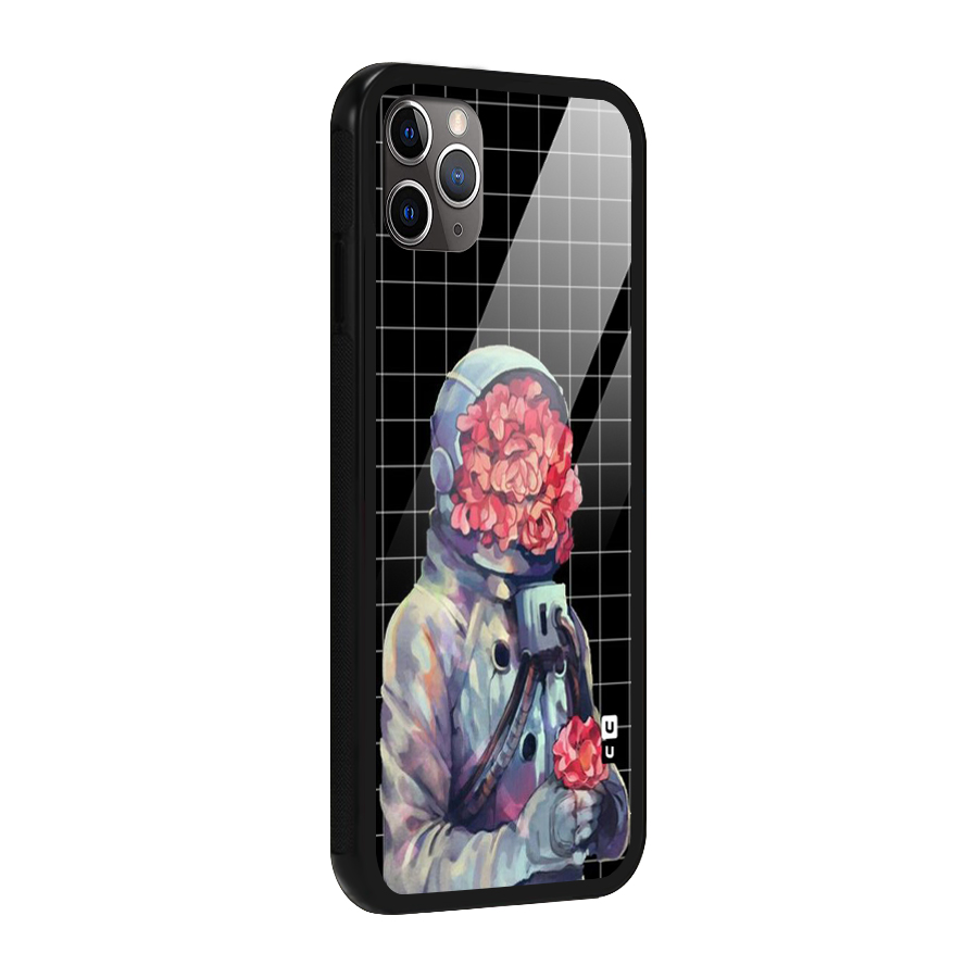 Robot Rose Glass Back Case for iPhone 11 Pro Max