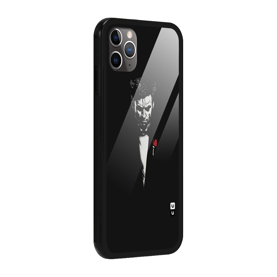 Rose Man Glass Back Case for iPhone 11 Pro Max
