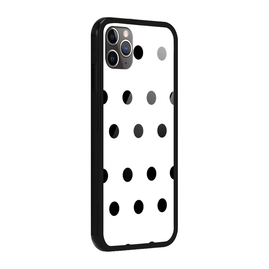Royal Polka Dots Glass Back Case for iPhone 11 Pro Max