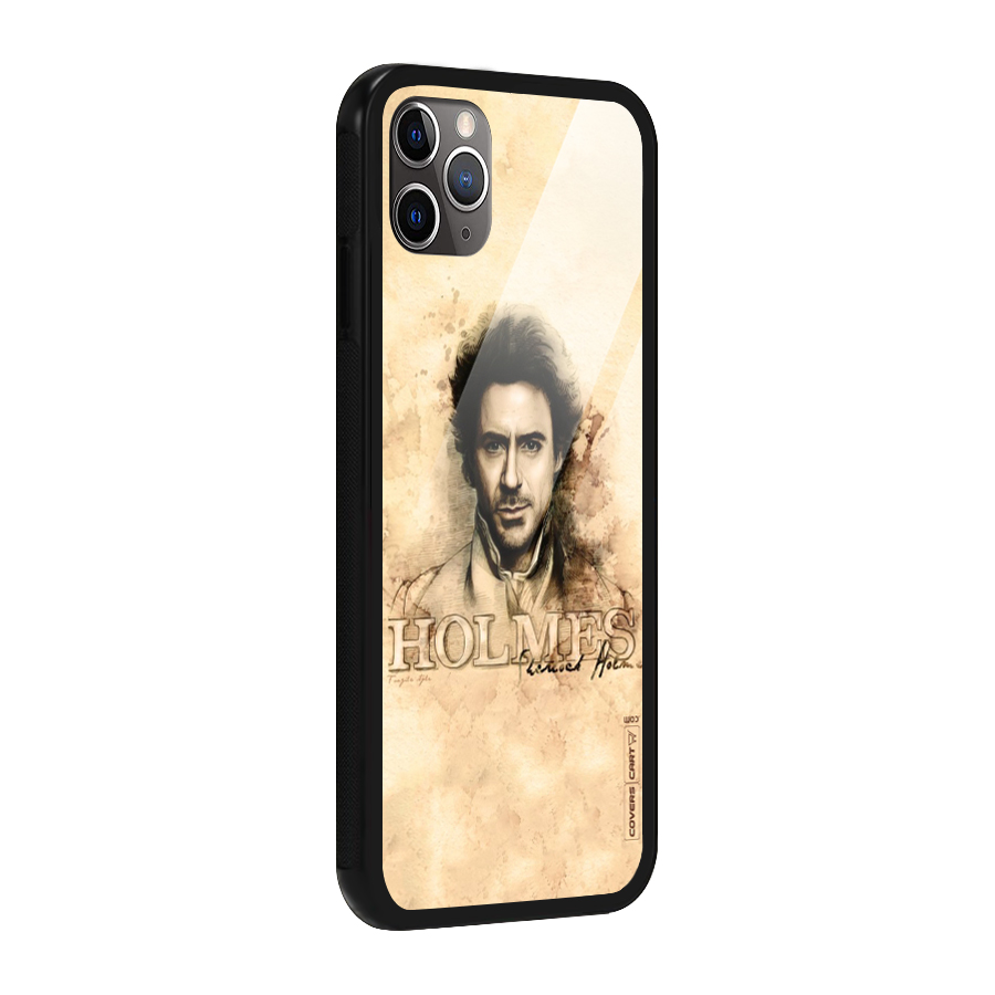 Sherlock Holmes Fan Art Glass Back Case for iPhone 11 Pro Max