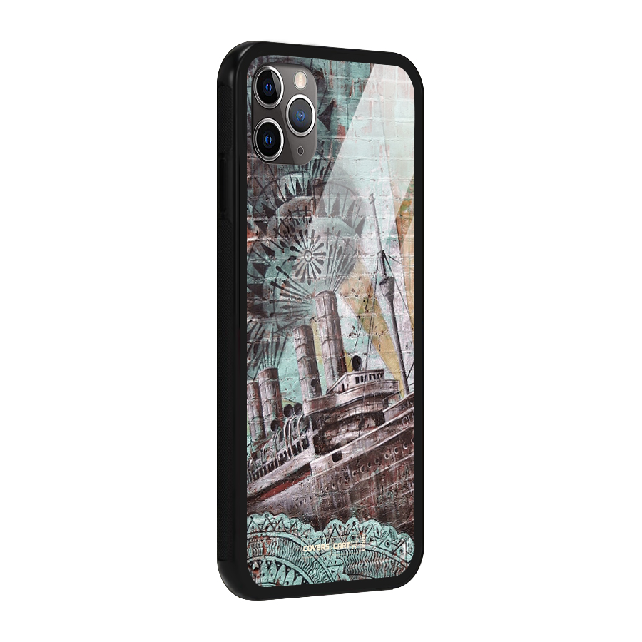Ship Art Glass Back Case for iPhone 11 Pro Max