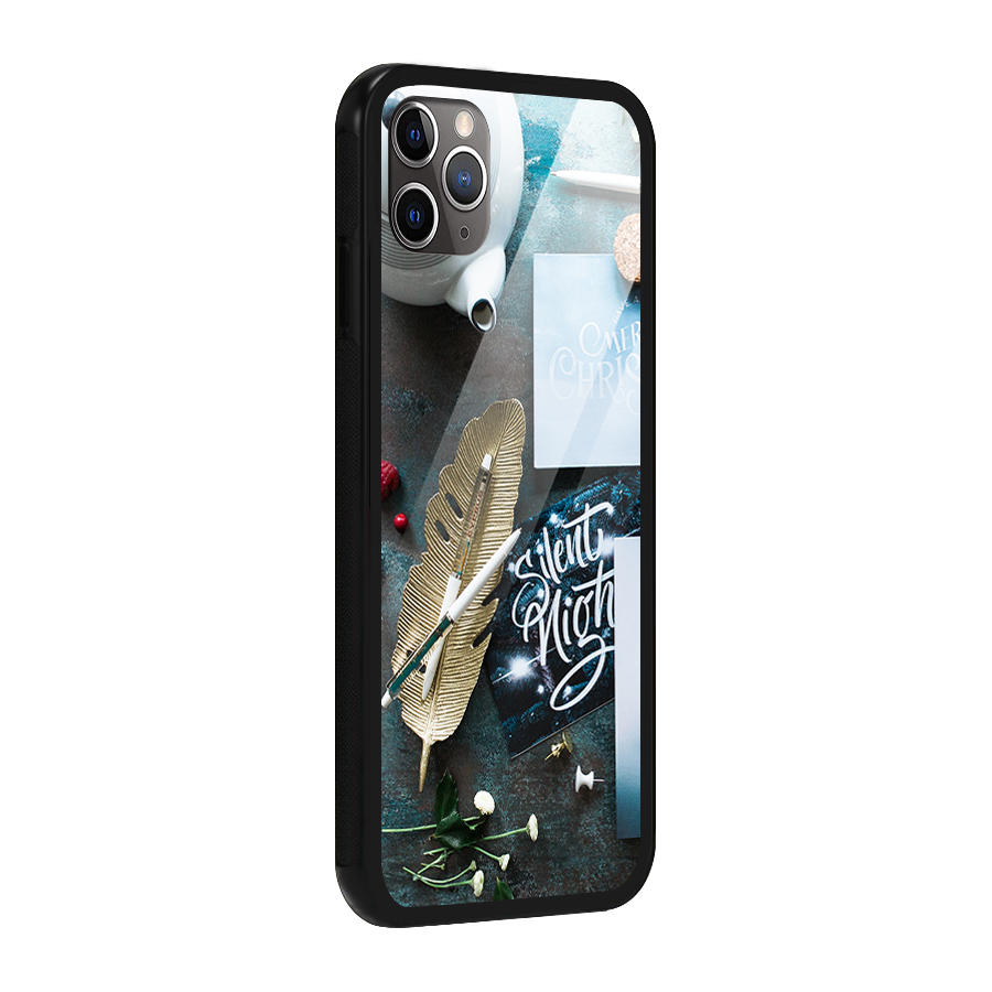 Silent Night Celebrations Glass Back Case for iPhone 11 Pro Max