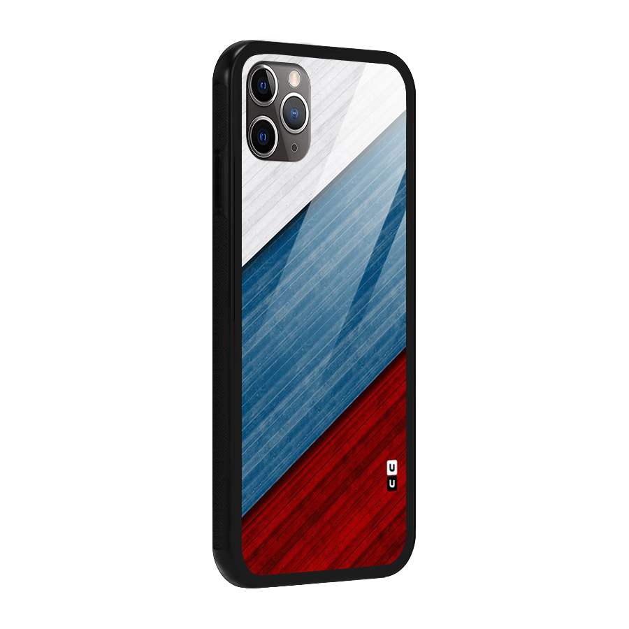 Slant Beautiful Stripe Glass Back Case for iPhone 11 Pro Max