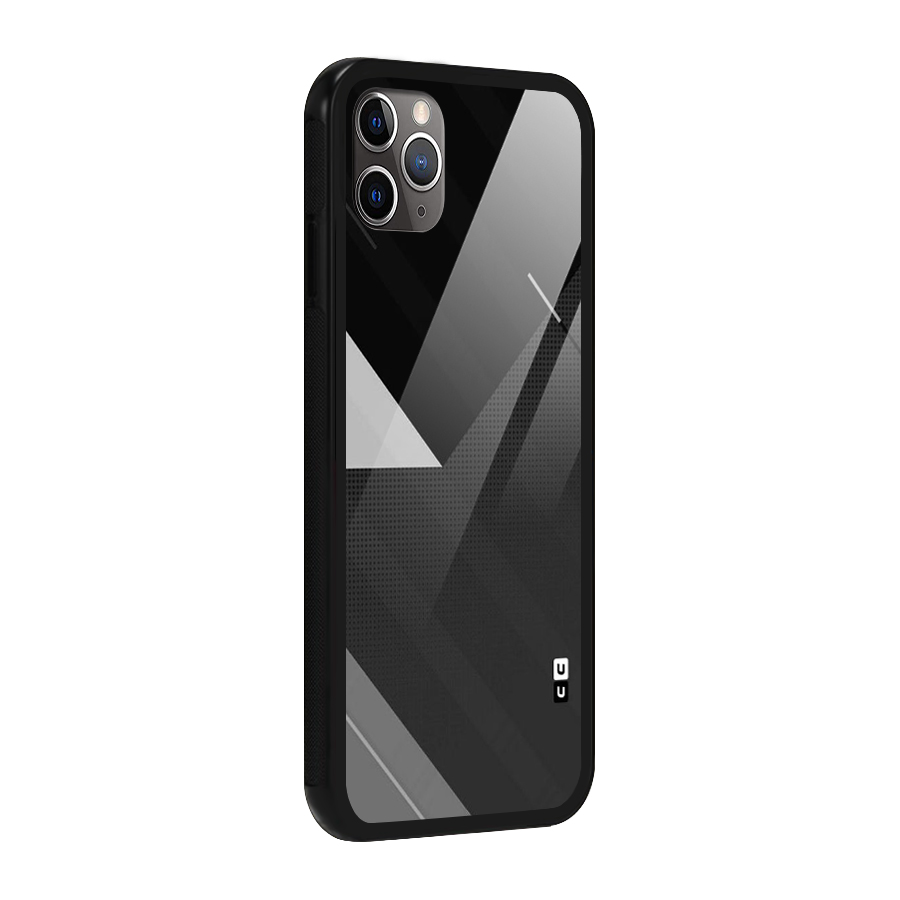 Slant Grey Glass Back Case for iPhone 11 Pro Max