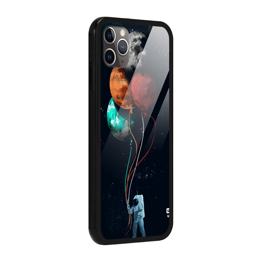 Space Balloons Glass Back Case for iPhone 11 Pro Max