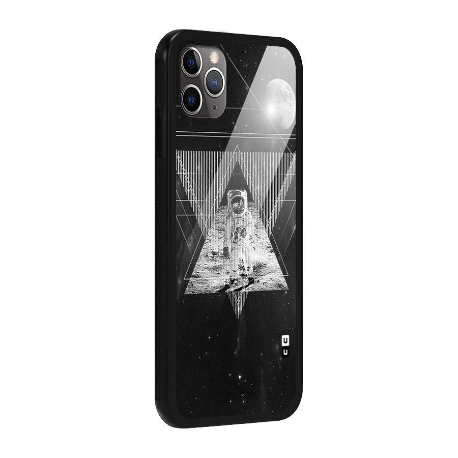 Space Triangle Abstract Glass Back Case for iPhone 11 Pro Max