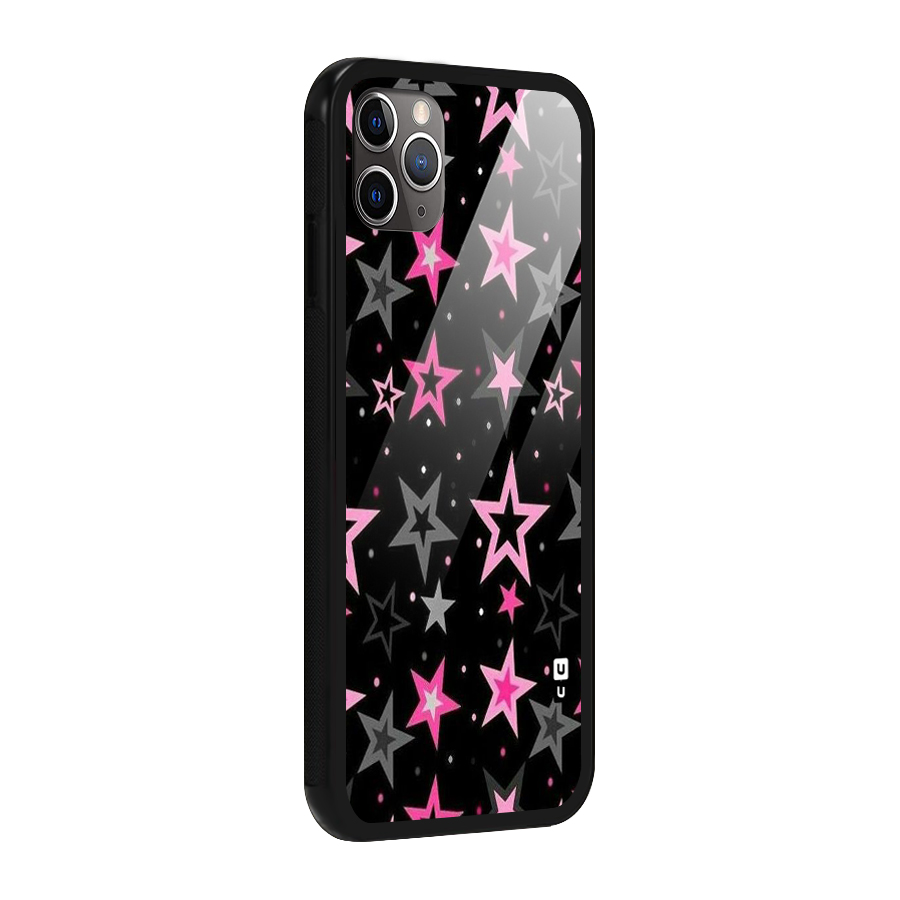 Star Outline Glass Back Case for iPhone 11 Pro Max