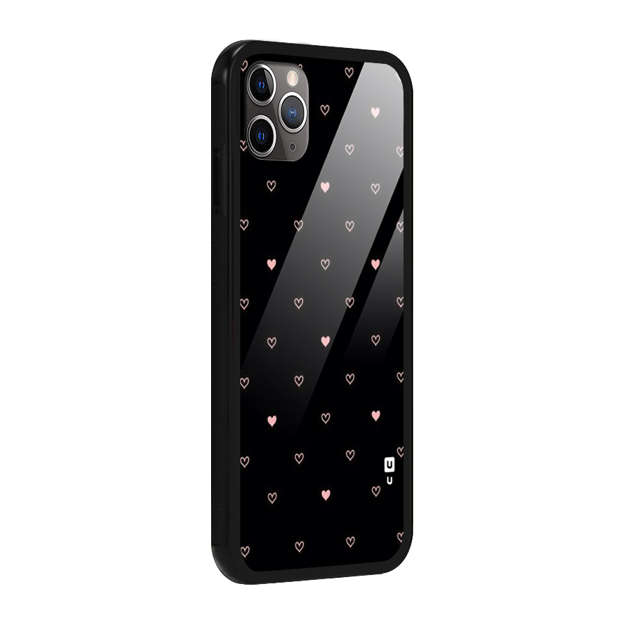 Tiny Little Pink Pattern Glass Back Case for iPhone 11 Pro Max