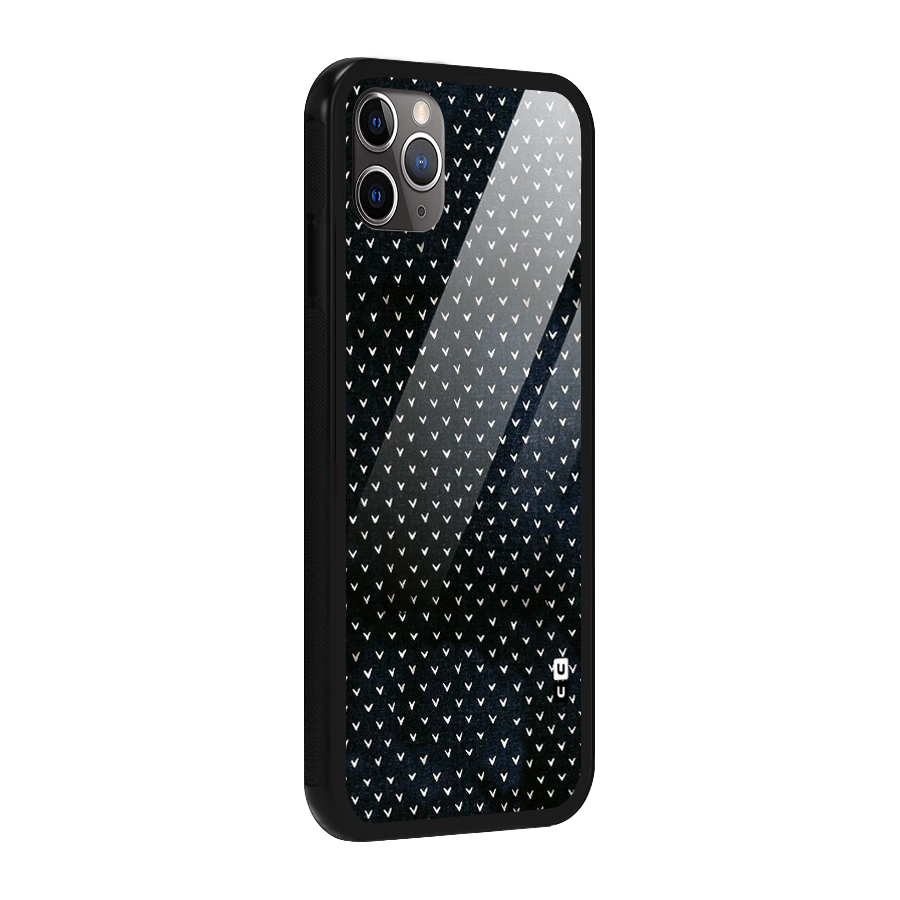Tiny White Hearts Glass Back Case for iPhone 11 Pro Max