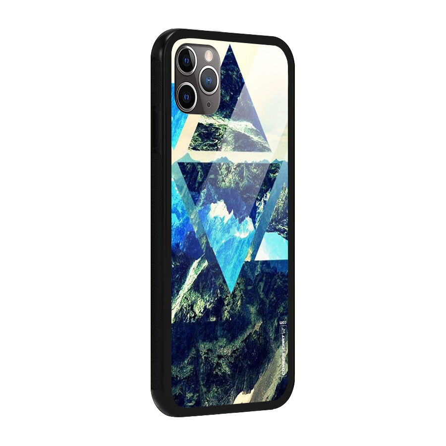 Triangular View Glass Back Case for iPhone 11 Pro Max