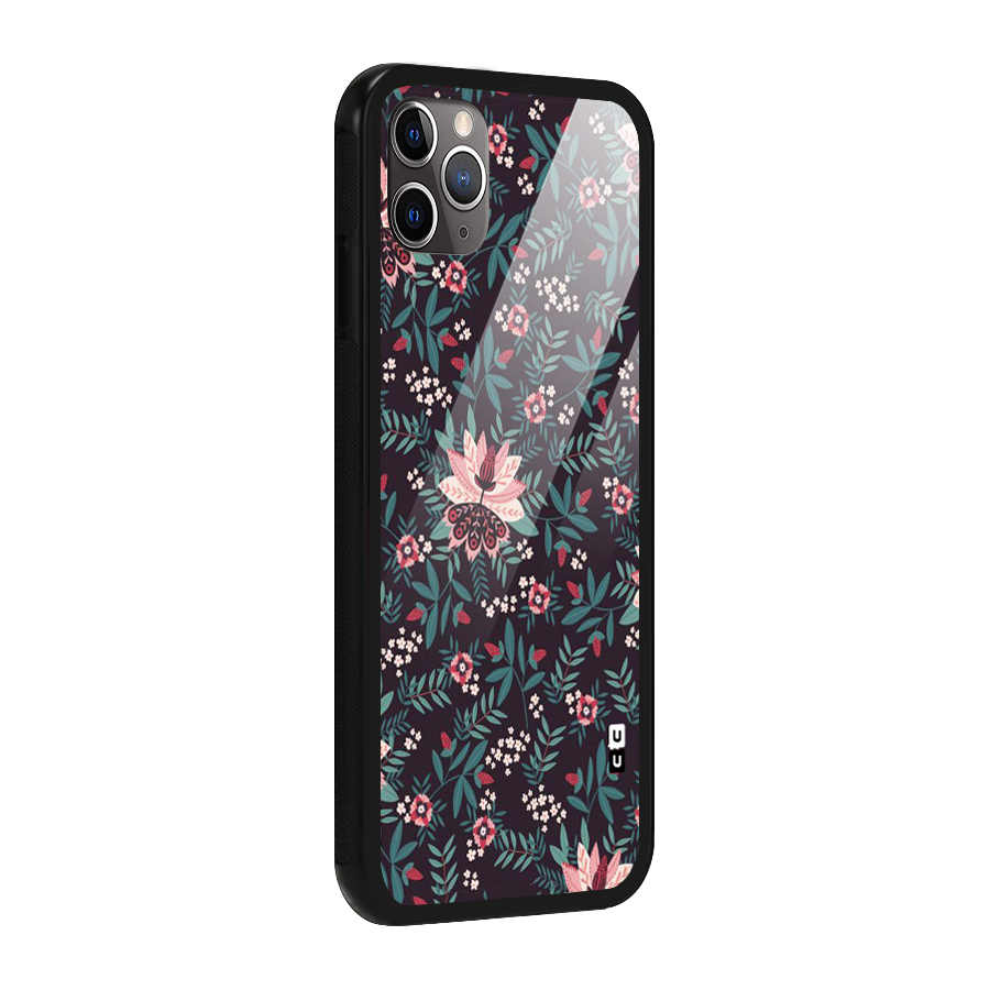 Very Leafy Pattern Glass Back Case for iPhone 11 Pro Max