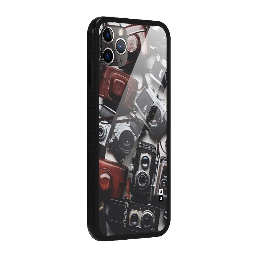 Vintage Beauty Shutter Glass Back Case for iPhone 11 Pro Max